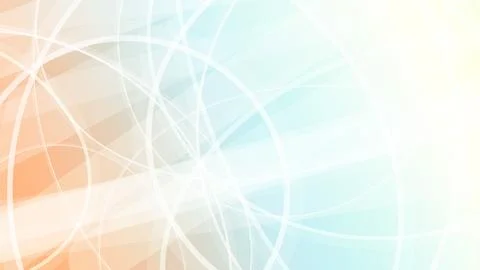 A serene abstract background of white light trails crossing over soft blue .. Stock Illustration