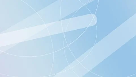 A serene abstract blue gradient background with delicate white orbit-like c.. Stock Illustration