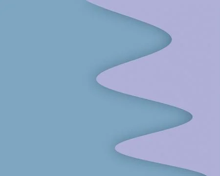 A serene abstract composition of soft blue and lavender waves flowing acros.. Illustrazione stock