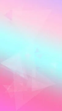A serene abstract design of translucent triangular facets blends pink and c.. Stock Illustration