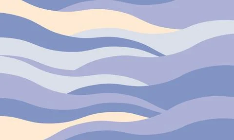 Serene abstract wave pattern in calming pastel blues and creams.  Perfect for Stock Illustration