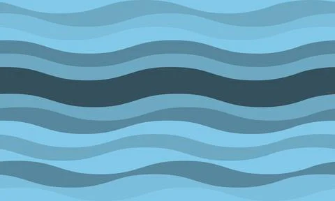 Serene abstract wave pattern in calming blues and teal.  Perfect for website  Stock Illustration
