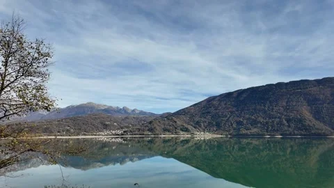 Serene Autumn Lake Reflections Stock Footage 292156372