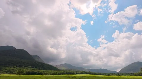 Serene Blue Sky and Clouds Timelapse in Japan Stock Footage 336841930