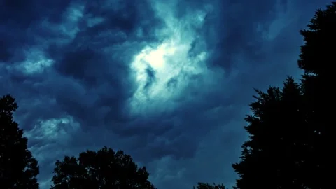 Serene Blue Sky with Soft Clouds Calming Air Atmosphere Nature Background 4K Stock Footage 313373827