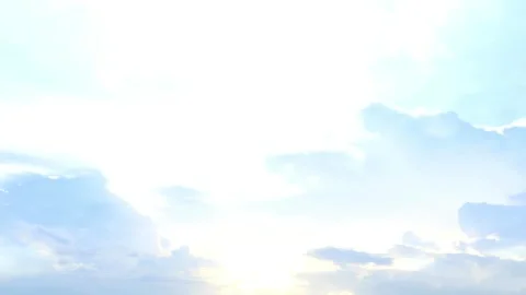 Serene Blue Sky with Soft White Clouds Background Stock-Footage 311530451