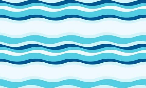 Serene blue wave pattern.  Perfect for summer designs, textile prints, websit Illustrazione stock