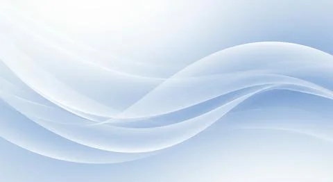 Serene blue waves background Stock Illustration