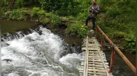 Serene Cascade: Nature’s Symphony Stock Footage 277357047