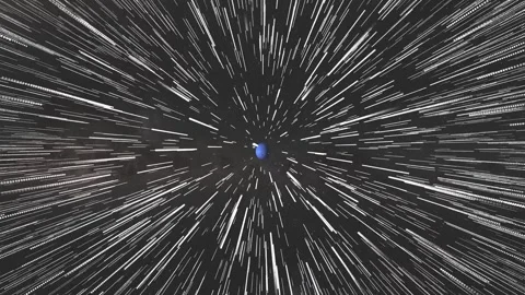 A serene celestial journey through outer space featuring a planet and star .. Stock Footage 333808309