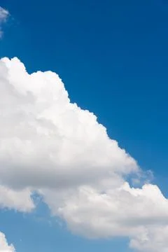 Serene cloud formation observed under clear sky nature photography outdoor Stock Photos