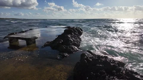 A Serene Coastal Landscape Stock Footage 319987439