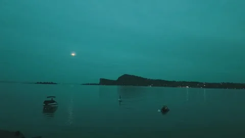 A Serene Drone View Featuring a Beautiful Russian Coastal Landscape Captured at Stock Footage 326178618