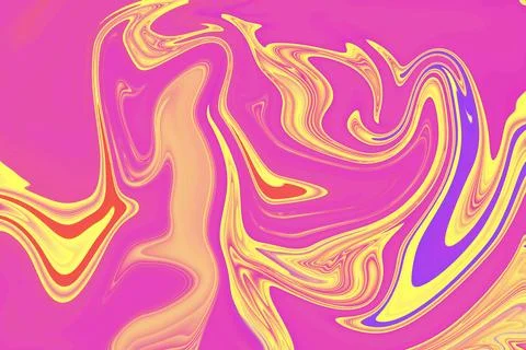 A serene exploration of vibrant patterns on an abstract multi-colored paint.. Illustrazione stock