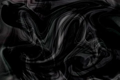 A serene exploration of vibrant patterns on a black marble texture, colorfu.. Stock Illustration