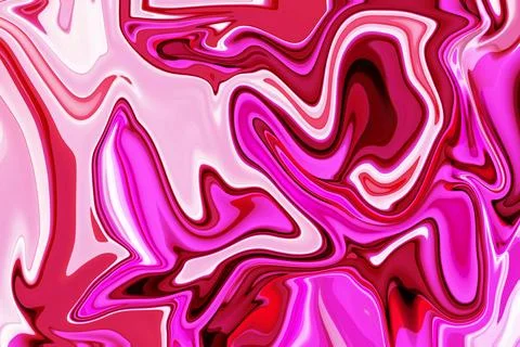 A serene exploration of vibrant patterns with liquid abstract design, plast.. Stock Illustration