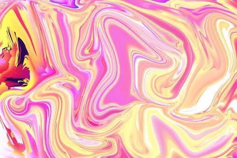 A serene exploration of vibrant patterns in orange pink purple psychedelic .. Stock Photos