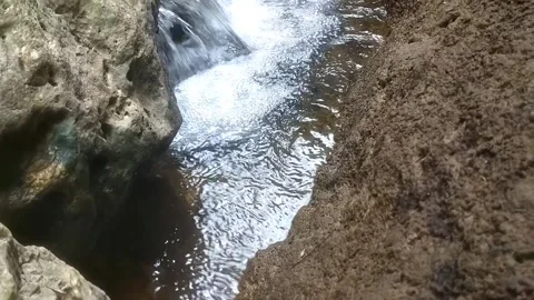 The Serene Flow of the Mountain Stream 스톡 동영상 334102756
