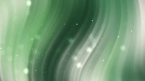 Serene flowing green background with subtle light particles adds peaceful motion Stock Footage 321609005
