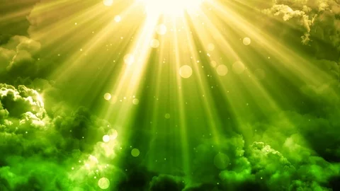Serene Heavenly Light Rays Stock Footage 97404176