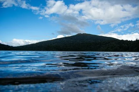 Serene Lake with Mountain Reflection Stock Photos