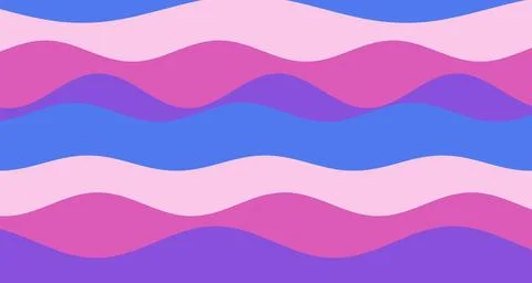 Serene layered waves in soft purple tones Stock Illustration