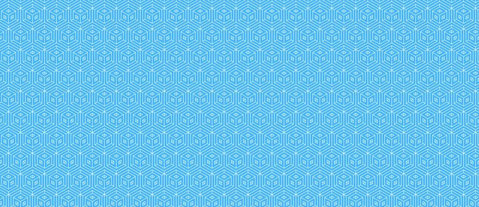 Serene light blue geometric pattern.  Subtle hexagonal design ideal for backg Stock Illustration