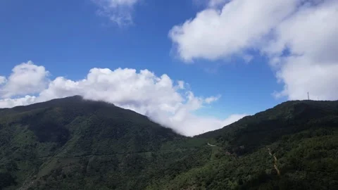 Serene Mountain Cloudscape   Earth Day Aerial Stock Footage 266880888