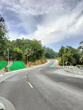 Serene Mountain Highway Foto stock