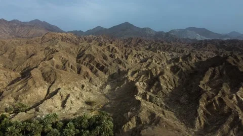 The serene mountain landscapes of the UAE Stock Footage 168360472