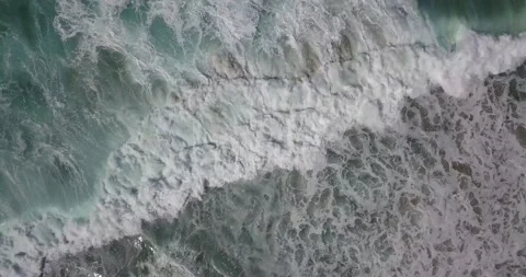 Serene ocean waves ebb and flow in mezmerizing abstraction Video stock 175363346