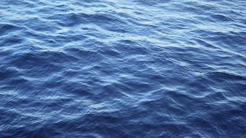 The Serene Ocean Waves Gently Reflecting Beautiful Sunlight in a Tranquil Stock Footage 286975653