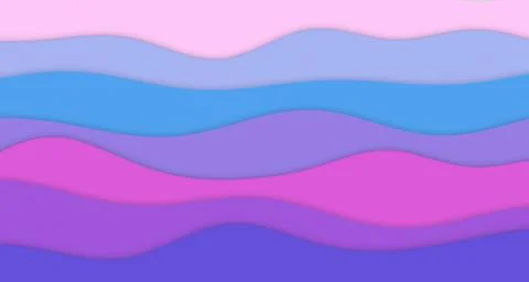 Serene paper wave layers in soft purple tones Stock Illustration