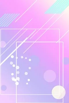 Serene pastel abstract background with nested transparent squares, floating.. Stock Illustration