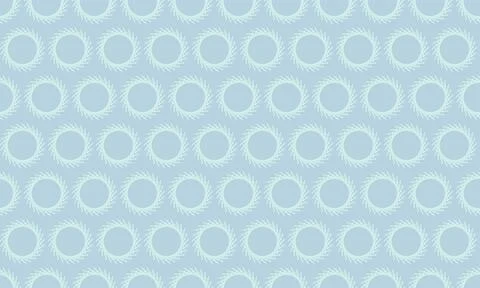 Serene pastel blue repeating pattern of stylized suns or flowers. Ideal for w 스톡 일러스트