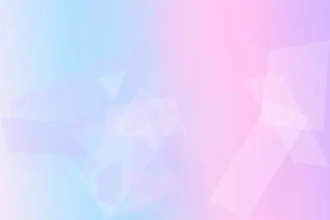 A serene pastel gradient background blends light blue and pink with translu.. Stock Illustration
