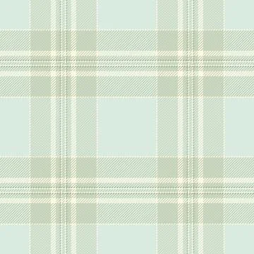 Serene pastel plaid pattern in soft mint green and beige. Ideal for textile.. Illustrazione stock