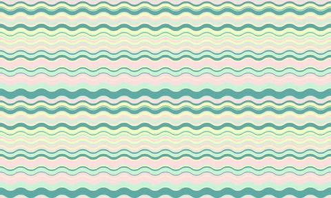 Serene pastel wave pattern.  Perfect for website backgrounds, textile design, Stock Illustration