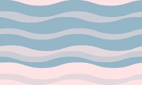 Serene pastel wave pattern, perfect for backgrounds, website design, or texti Stock Illustration