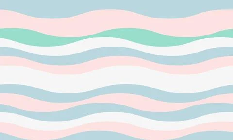 Serene pastel wave pattern.  Perfect for backgrounds, textiles, or websites.  Stock Illustration