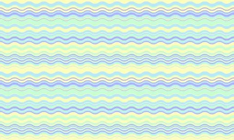 Serene pastel wave pattern perfect for backgrounds, textiles, or website desi Stock Illustration