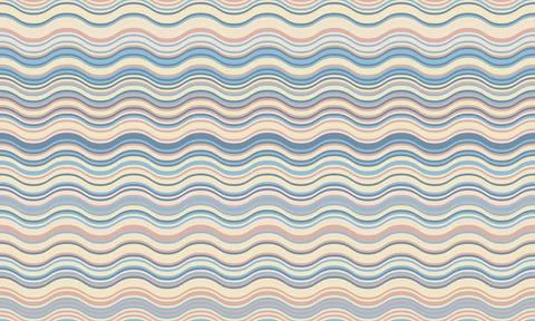 Serene pastel wave pattern.  Perfect for backgrounds, textiles, or website de Stock Illustration