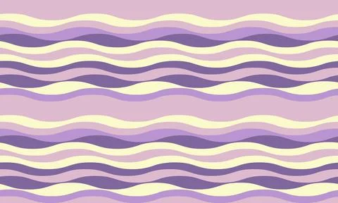 Serene pastel waves pattern.  Perfect for backgrounds, website design, textil Stock Illustration