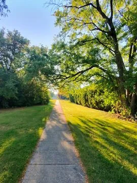 Serene Path in Park Stock Photos