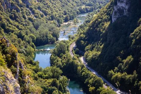 Serene River Elegance Stock Photos