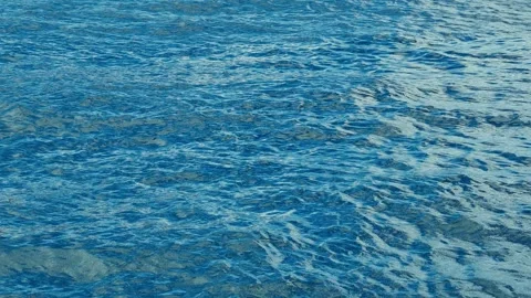 A serene sea surface in motion under natural lighting. Stock Footage 338310975