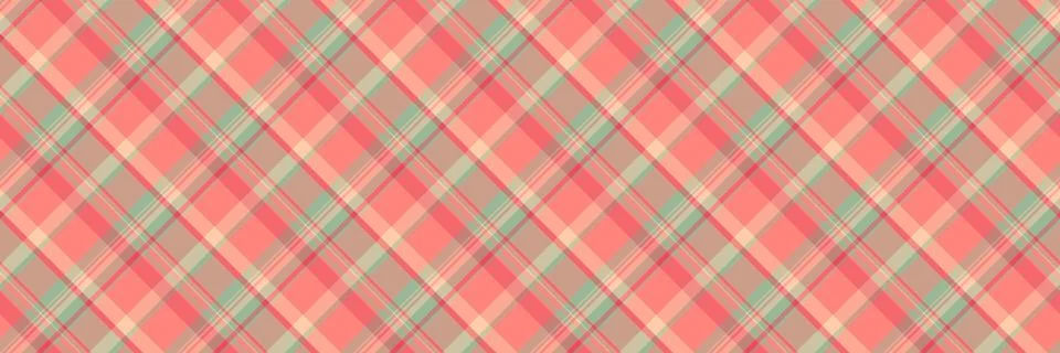 Serene seamless pattern vector, quilted check texture plaid. 1960s background Stock Illustration