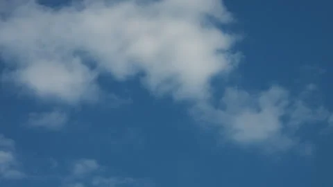 Serene Sky with Fluffy Clouds Stock Footage 278680225