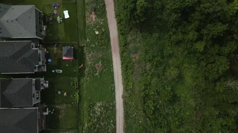 Serene Suburban Pathway Video stock 280872536