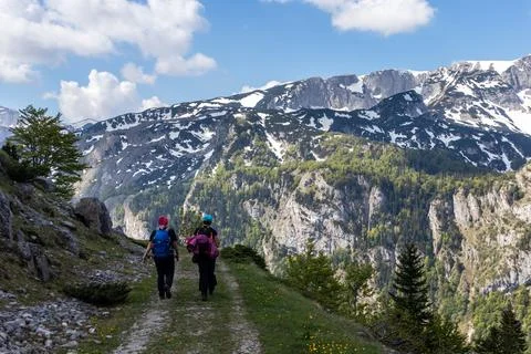 Serene Sunrays Over the Mountain Stock Photos